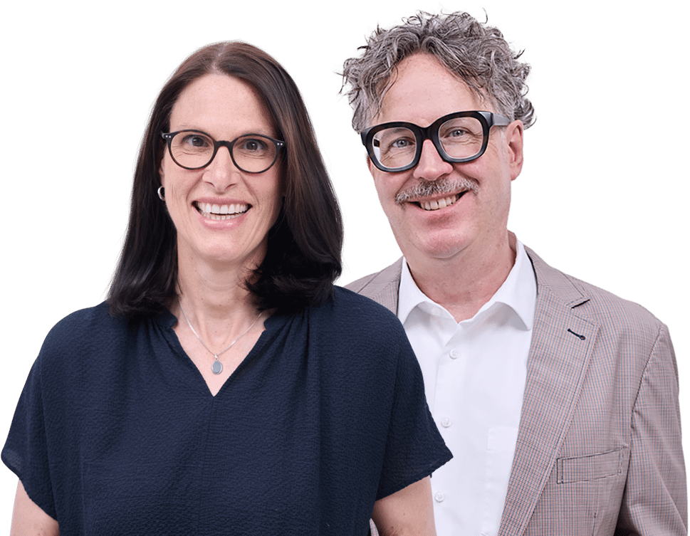 Dr. Nicola Breithaupt und Dr. Nikolai von Schroeders von DLMC